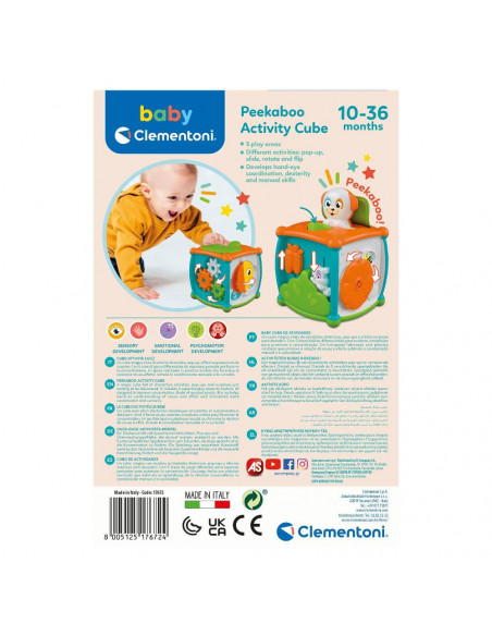 Baby Clementoni - Cub Cu Activitati,CL17672 Baby Clementoni - Cub Cu Activitati,CL17672