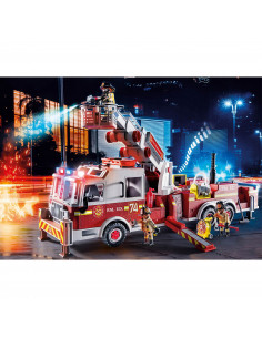 Playmobil - Masina De Pompieri Cu Scara Turn,70935