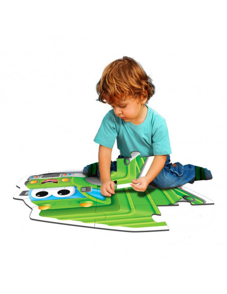 Primul Meu Puzzle De Podea - Camion De Reciclat,TLJ128541