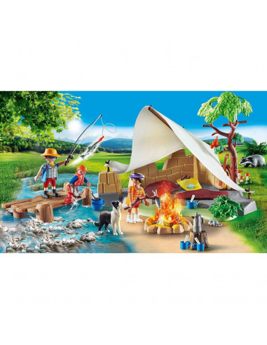 Playmobil - Camping In Familie,70743