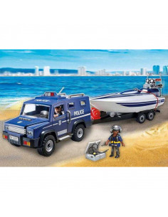 Playmobil - Camion De Politie Cu Barca,5187