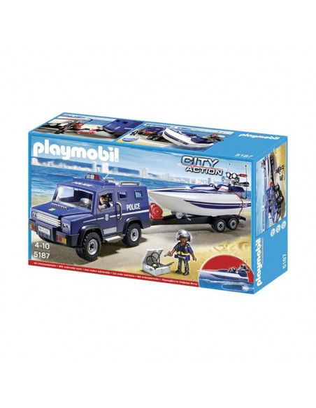 Playmobil - Camion De Politie Cu Barca,5187