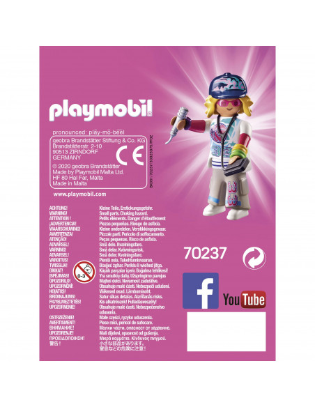 Playmobil - Figurina Cantaret Rap,70237
