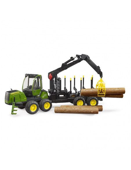 Bruder - Tractor Forestier John Deere 1210E Cu Graifer Si 4