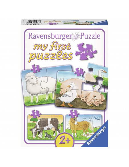 Primul Meu Puzzle Animale De La Ferma, 2/4/6/8 Piese,RVSPC06953