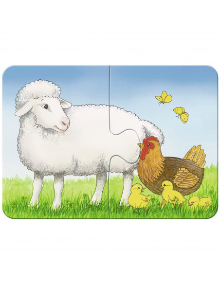 Primul Meu Puzzle Animale De La Ferma, 2/4/6/8 Piese,RVSPC06953