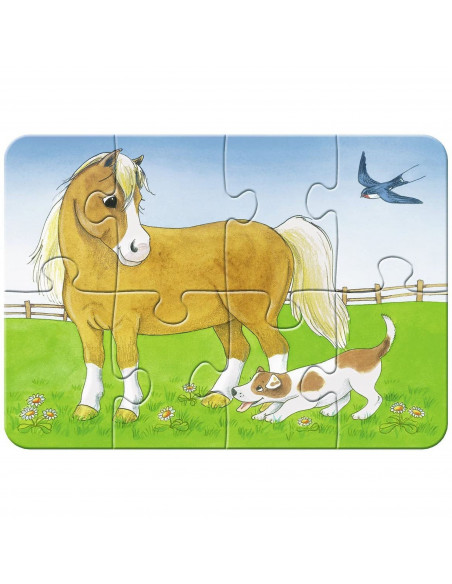 Primul Meu Puzzle Animale De La Ferma, 2/4/6/8 Piese,RVSPC06953