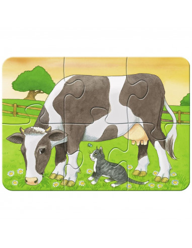 Primul Meu Puzzle Animale De La Ferma, 2/4/6/8 Piese,RVSPC06953