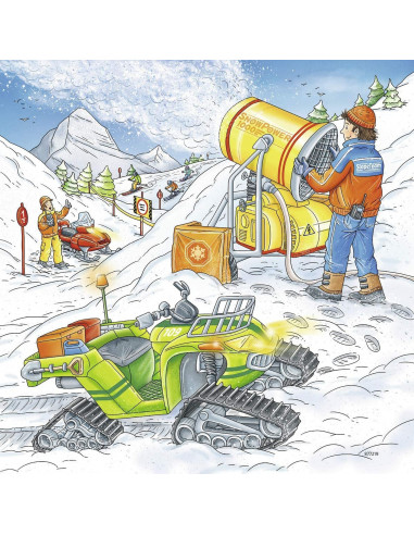 Puzzle Partie De Schi, 3X49 Piese,RVSPC08052