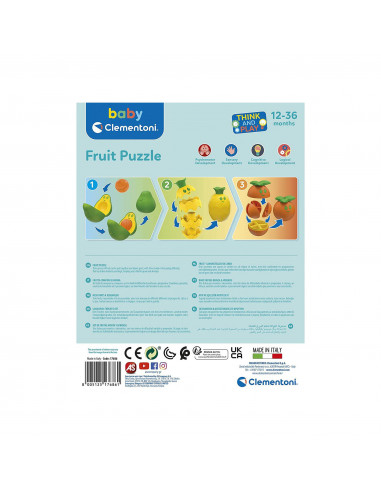 Baby Clementoni - Set Logica - Asambleaza Fructele,CL17686