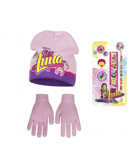 Set Caciula + Manusi + Set desen Soy Luna - Roz/mov, Diverse