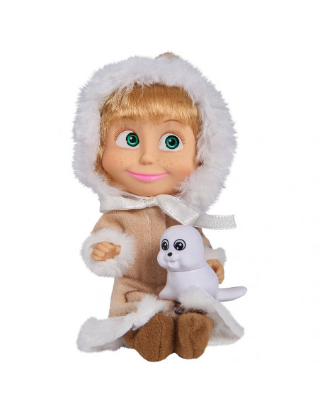 Papusa Simba Masha and the Bear 12 cm Masha eschimos cu