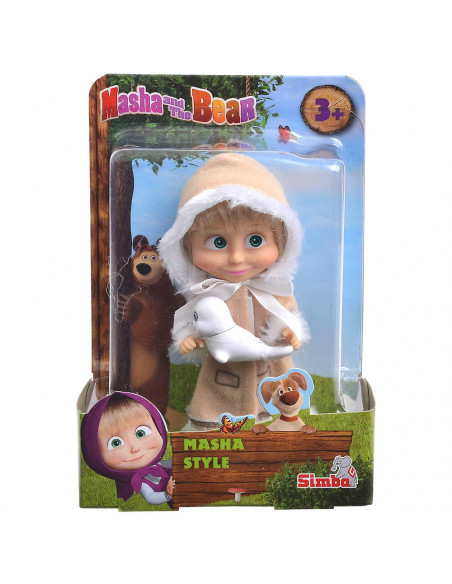 Papusa Simba Masha and the Bear 12 cm Masha eschimos cu