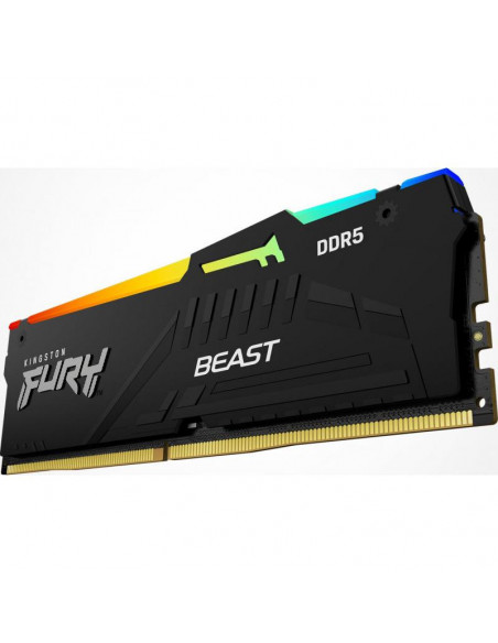 Memorie RAM Kingston FURY Beast RGB, DIMM, 16GB DDR5, CL40