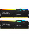 Memorie RAM Kingston FURY Beast RGB, DIMM, 32GB (2x16GB) DDR5