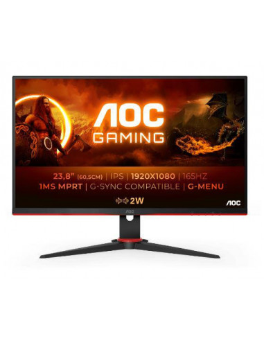 MONITOR 23.8" AOC 24G2SPU/BK,24G2SPU/BK