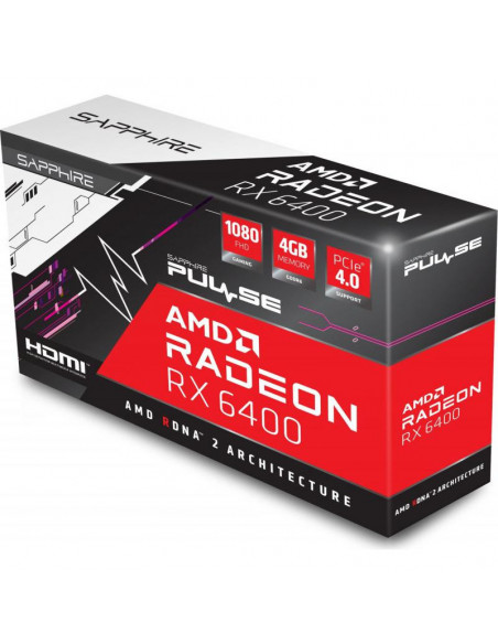 Placa video Sapphire Radeon RX 6400 PULSE, 4GB GDDR6