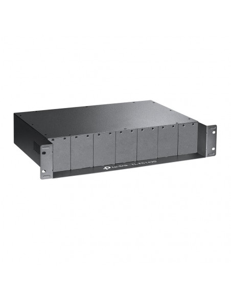 TP-Link sasiu rackmount, 14 sloturi, 2 ventilatoare, sursa