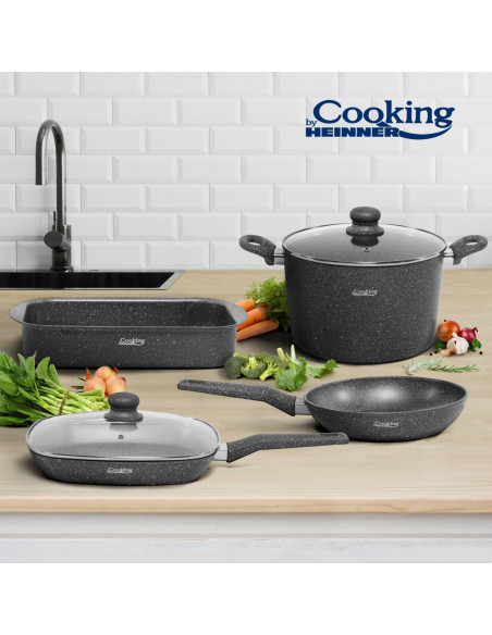 SET GATIT 6 PIESE ALUMINIU, GUSTAVO, COOKING BY