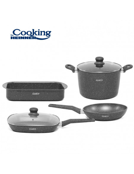 SET GATIT 6 PIESE ALUMINIU, GUSTAVO, COOKING BY