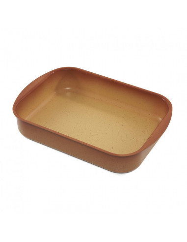 TAVA ALUMINIU 35X25X7.2 CM, CERÂMICA DO BRAZIL, COOKING BY