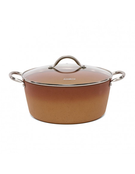 SEMIOALA ALUMINIU+CAPAC 28x12.5 CM, 6L, CERÂMICA DO BRAZIL