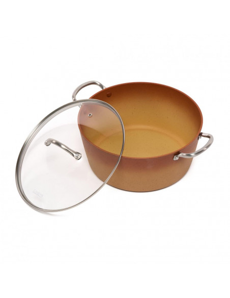 SEMIOALA ALUMINIU+CAPAC 28x12.5 CM, 6L, CERÂMICA DO BRAZIL