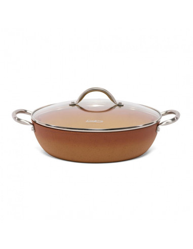 CRATITA ALUMINIU+CAPAC 28x7.5 CM, 3.7L, CERÂMICA DO BRAZIL