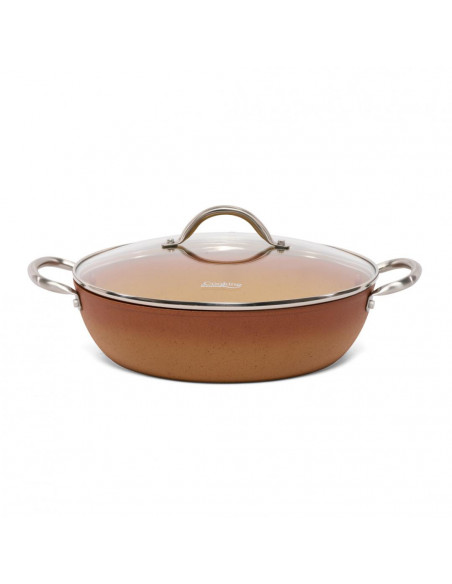 CRATITA ALUMINIU+CAPAC 28x7.5 CM, 3.7L, CERÂMICA DO BRAZIL