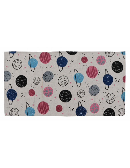Covor Heinner copii printat Planete 90x130 cm,HR-KDRUG130PLNT