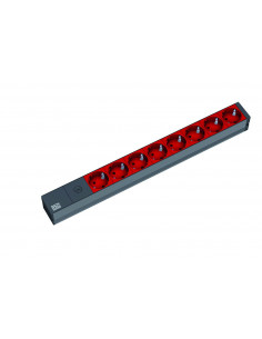 Prelungitor Bachmann PDU 19 1HE 8x prize Schuko, IEC -C14,1U