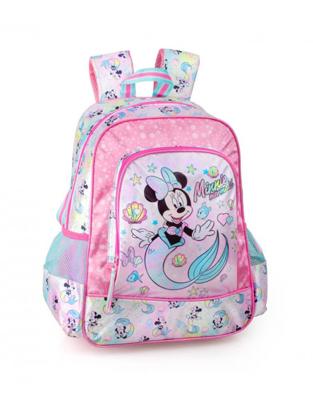 Set scoala Minnie 4 - Ghiozdan scoala si penar echipat cu 3