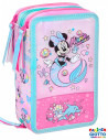 Set scoala Minnie 4 - Ghiozdan scoala si penar echipat cu 3