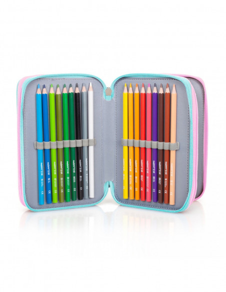 Set scoala Minnie 4 - Ghiozdan scoala si penar echipat cu 3