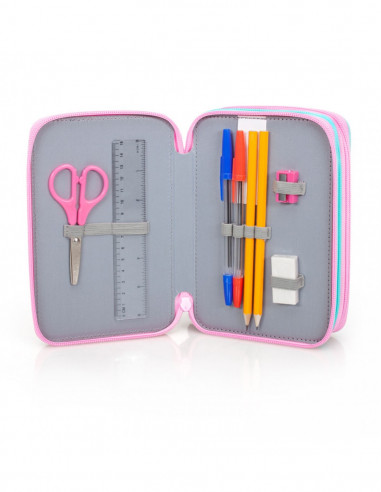 Set scoala Minnie 4 - Ghiozdan scoala si penar echipat cu 3