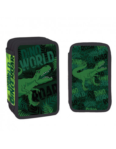 Penar echipat, 3 fermoare, 39 piese, DINO WORLD - YOLLO,YL064