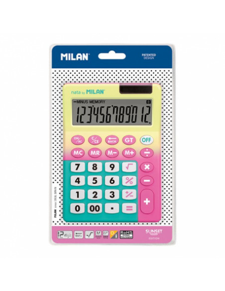 CALCULATOR 12 DG MILAN 151812SNPBL,151812SNPBL