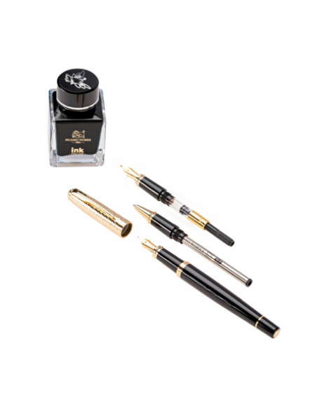 SET STILOU CALIGRAFIC+ROLLER+CALIMARA PICASSO 888,888