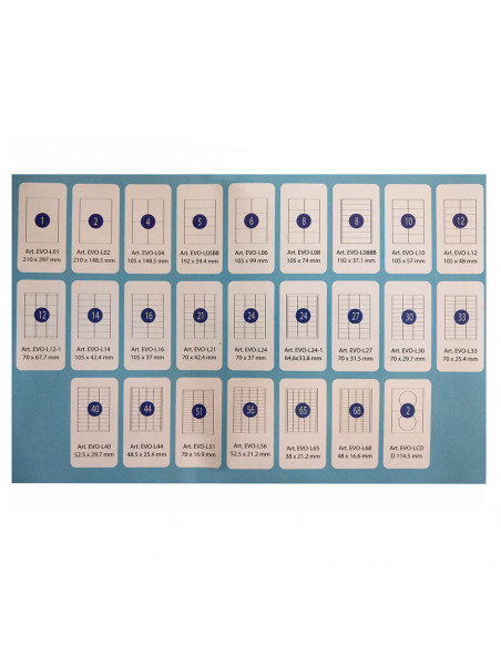 Etichete autoadezive 40/A4, 52.5x29.7 mm, 100 coli/top,40/a4 Etichete autoadezive 40/A4, 52.5x29.7 mm, 100 coli/top,40/a4