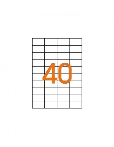 Etichete autoadezive 40/A4, 52.5x29.7 mm, 100 coli/top,40/a4 Etichete autoadezive 40/A4, 52.5x29.7 mm, 100 coli/top,40/a4