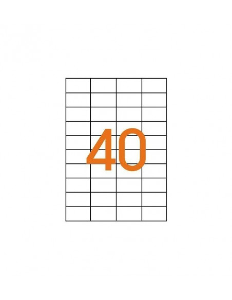 Etichete autoadezive 40/A4, 52.5x29.7 mm, 100 coli/top,40/a4 Etichete autoadezive 40/A4, 52.5x29.7 mm, 100 coli/top,40/a4