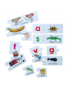 Headu Montessori - Joc Tactil Abc Romana,HE53122