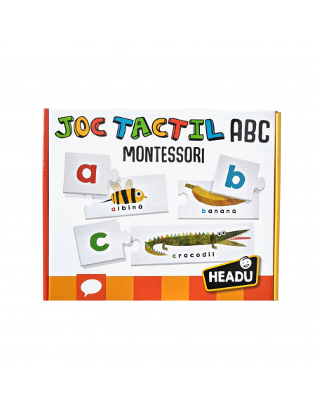 Headu Montessori - Joc Tactil Abc Romana,HE53122