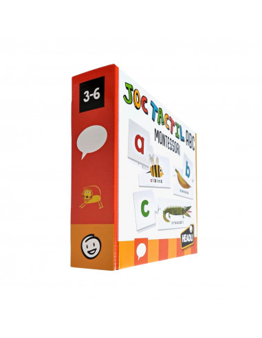 Headu Montessori - Joc Tactil Abc Romana,HE53122