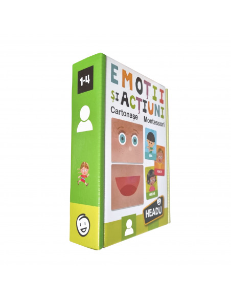 Headu Montessori - Carti Emotii Si Actiuni In Romana,HE53139