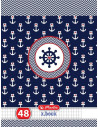 9478270-10,Set 10 Caiete Herlitz, A5 48 File, Patratele, motiv Nautica
