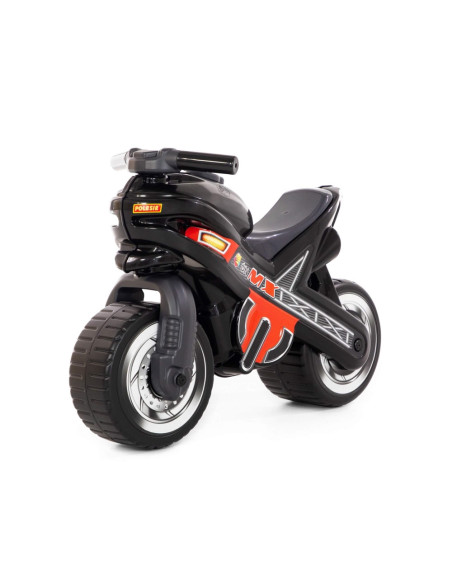 Motocicleta fara pedale, MX-ON, neagra, 70x30x49,3 cm