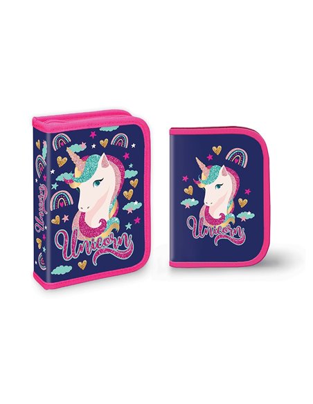 Set scoala Unicorn 4 - Ghiozdan scoala si penar echipat cu