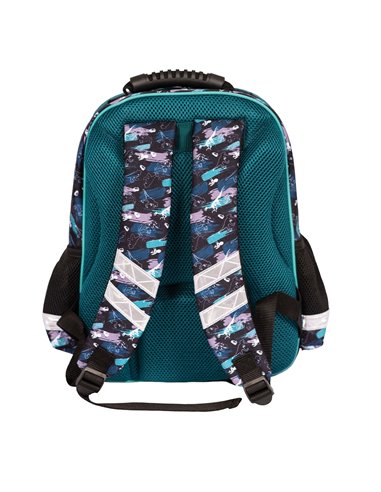 Set scoala Dino 1 - Ghiozdan scoala ergonomic si penar echipat