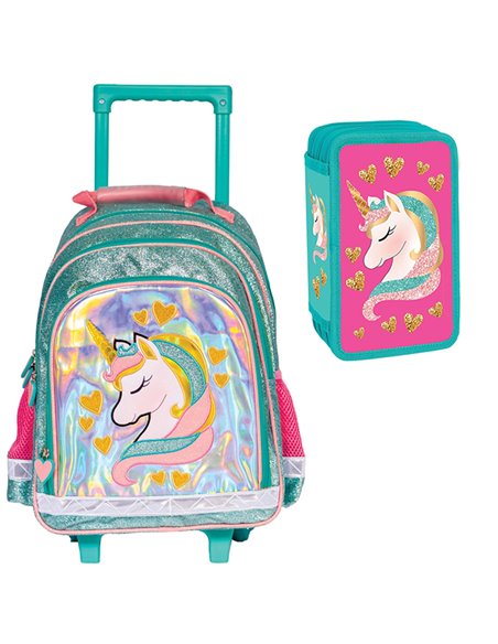 Set scoala Unicorn 7 - Troller scoala si penar echipat cu 3